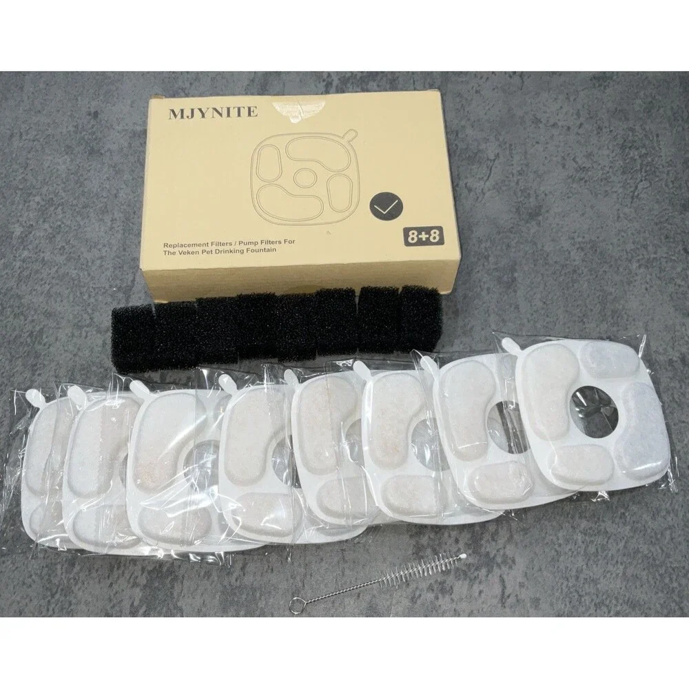 MJYNITE Replacement Filter/Pump Filters For Veken Pet Drinking Fountain 8+8